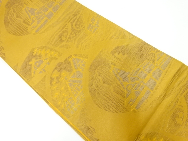 リサイクル　白川郷模様織出し袋帯